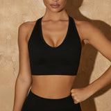 Conjunto de 4 piezas: top mangas largas + top sin mangas + calza + short.