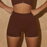 Conjunto de 4 piezas: top mangas largas + top sin mangas + calza + short.